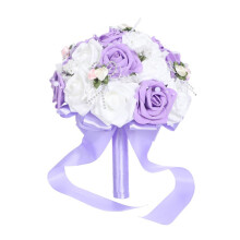 Kiplyki Vente en gros de roses et perles, bouquets de demoiselles d'honneur et fleurs artificielles en soie pour la mariée