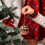 Christmas tree decoration black irregular ball pendant 6 pcs 6