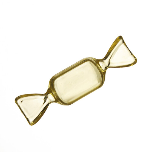 Cutie de bijuterii mini în formă de bomboane, transparentă, 1 buc. 1