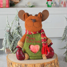 Sacchetti regalo di Natale con cerniera, design 2024, pupazzo di neve, Babbo Natale, caramelle