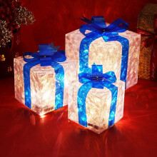 Karácsonyi LED díszdoboz, 1 db-os kivilágítással