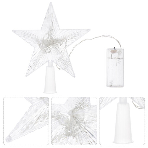 Christmas Tree Star Light LED Battery Operated Size S 1