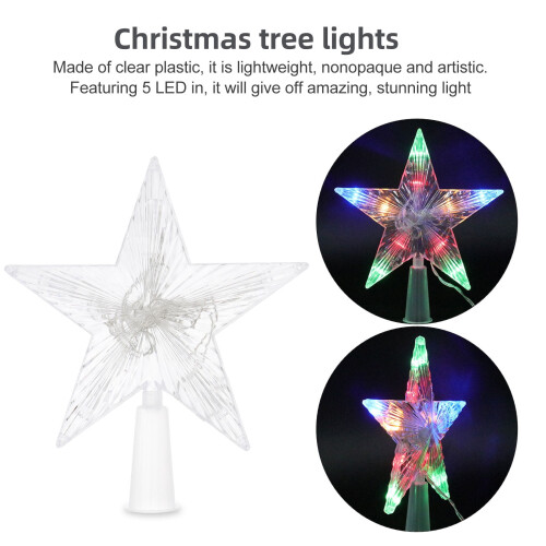 Christmas Tree Star Light LED Battery Operated Size S 2