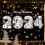 Christmas snowflake elk window sticker, 1 sheet 2