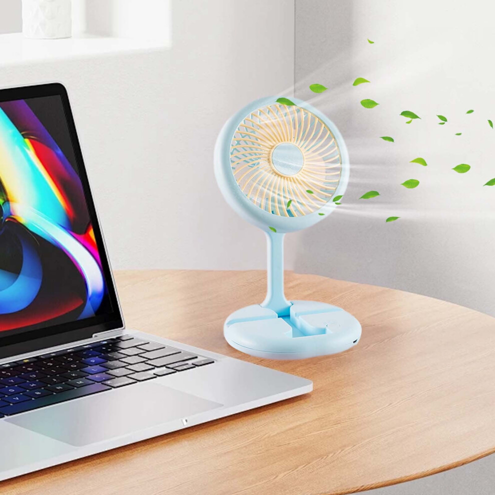 Flohua Handheld Fan With Phone Stand, Usb Rechargeable 972700101465