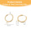 Rustfrit stål Huggie Hoop øreringe 18x2mm 12 stk 2