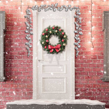 Quinlirra - Décorations de Noël en guirlande, boules incassables pour sapin, décorations pour intérieur et extérieur, maison, bureau, fêtes