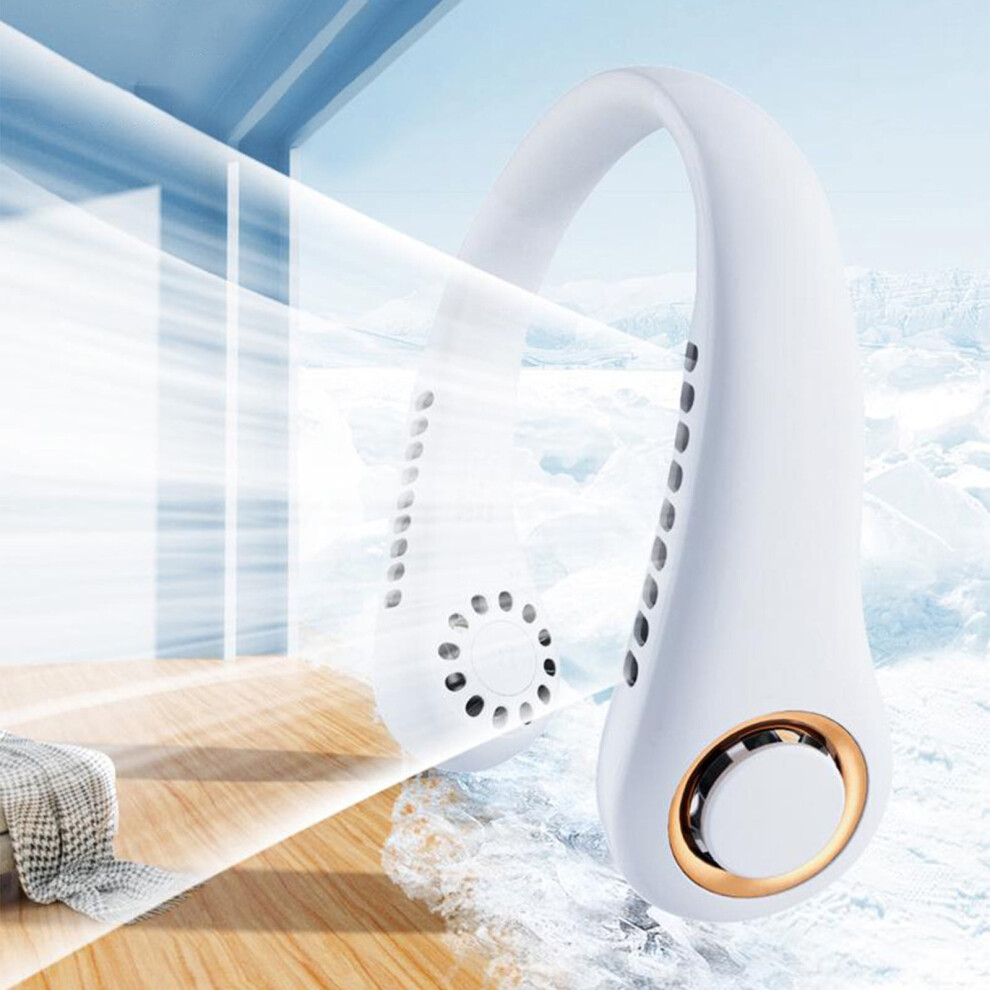 Flohua Portable Neck Fan Bladeless Rechargeable 5-Speed Usb 972700101472