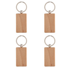 400 Llavero de Madera en la Identificación de la Llave de Grabado Rectangular Se Puede Grabar DIY