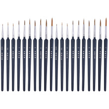 Detail Paint Brush Set Miniature Line Drawing 20 pcs