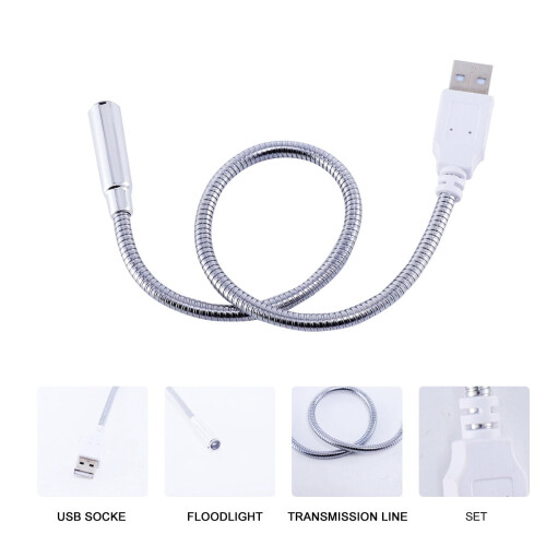 USB Reading Lamp LED Flexible Gooseneck 4 Pieces 2