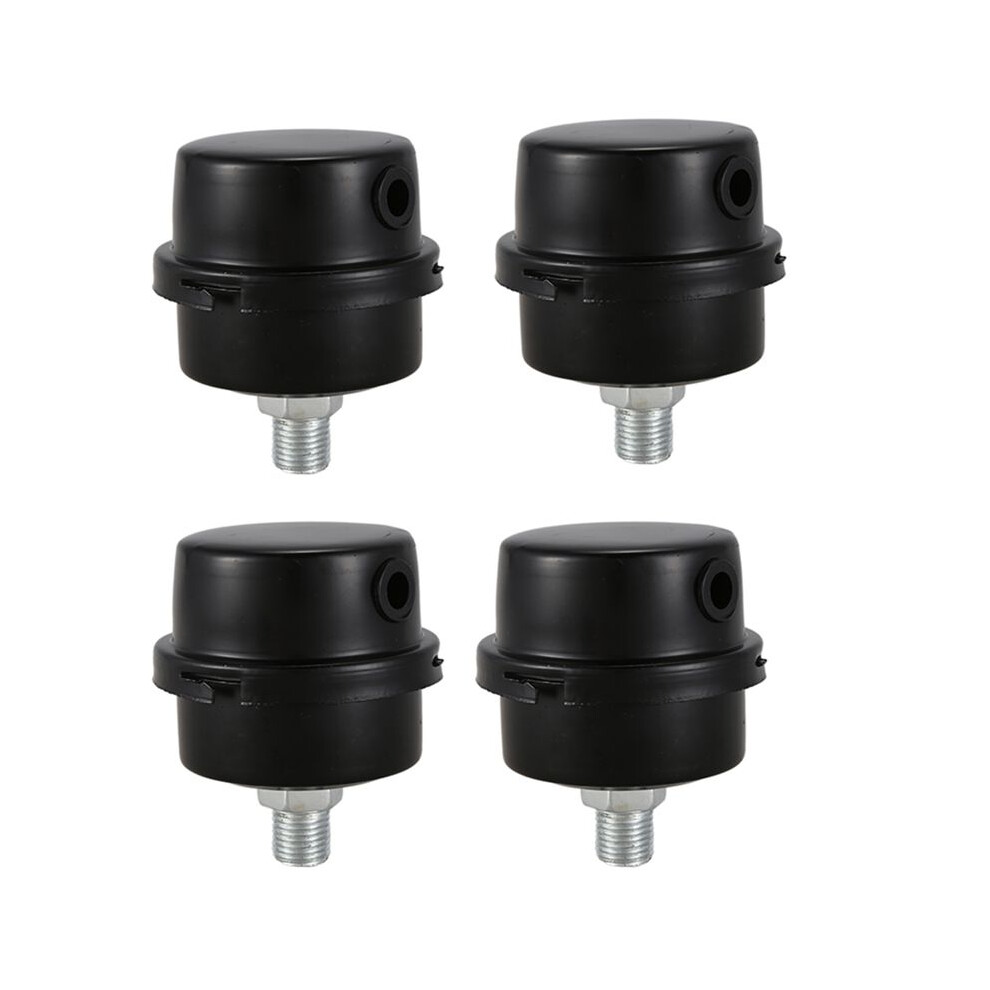 4X Air Compressor Intake Filter Muffler Silencer 1/4Bsp 13Mm Thread Black 4713324446800
