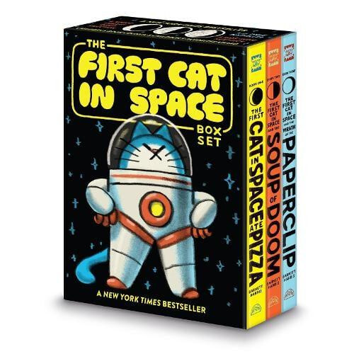 First Cat in Space 3Book Box Set by Mac Barnett Paperback Book