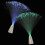 Fiber Optic Lamp Color-Changing 2 pcs Battery-Operated 6