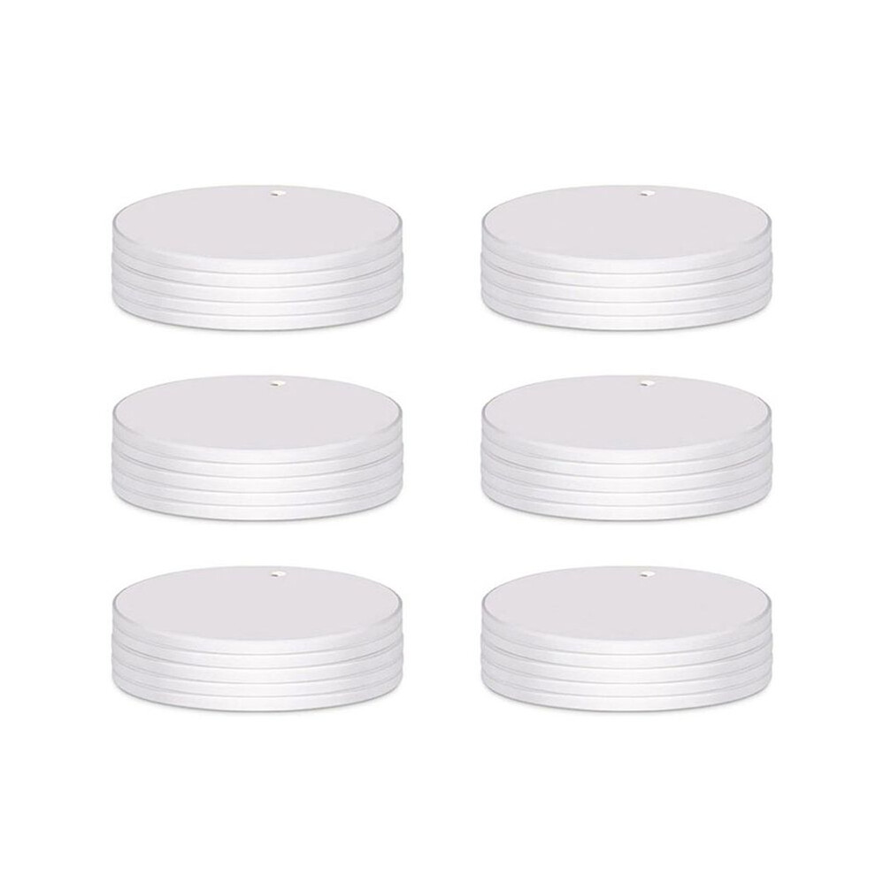 Sublimation Ceramic Ornaments Sublimation Ornament Blanks Bulk Ceramic Discs Ornament For Heat Press (30 Pcs) 6032337754503