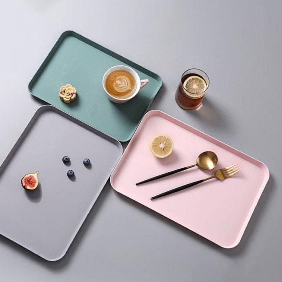 Plastic Serving Tray Rectangular 3 Pack