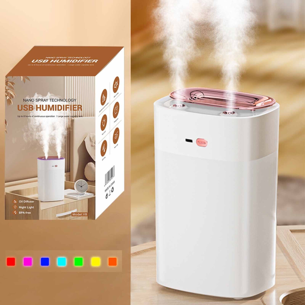 USB Aromatherapy Humidifier 1300ml Quiet Cool Mist