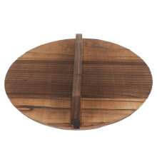 Wok Lid Screen Protector Wooden Cauldron Cover