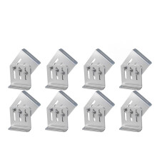 8 Pcs Solar Panel Tilt Mount Brackets, Adjustable Angle Solar Panel Rack Mount for Rv, Roof, Boat