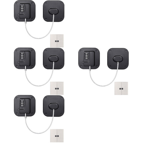 Mini Fridge Lock Password Safety Lock 4 pcs