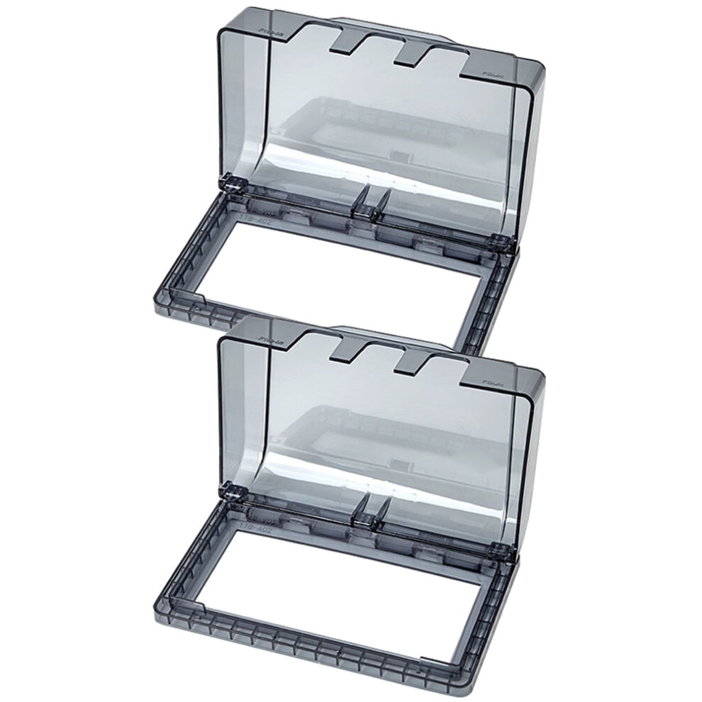 Wall Outlet Cover Socket Box Single-Slot 2PCS