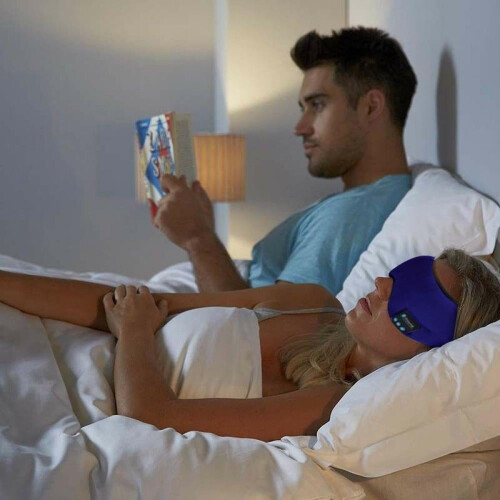 Prettyui Bluetooth 5.0 søvnmaske-øretelefoner med håndfri 1