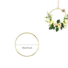 Christmas Metal Wall Ring Decoration Gold M
