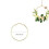 Christmas Metal Wall Ring Decoration Gold M 1