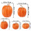 Artificial Black Pumpkins Set Foam 7 Pcs 3