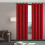 Red curtain panel pair 39" x 51" 8
