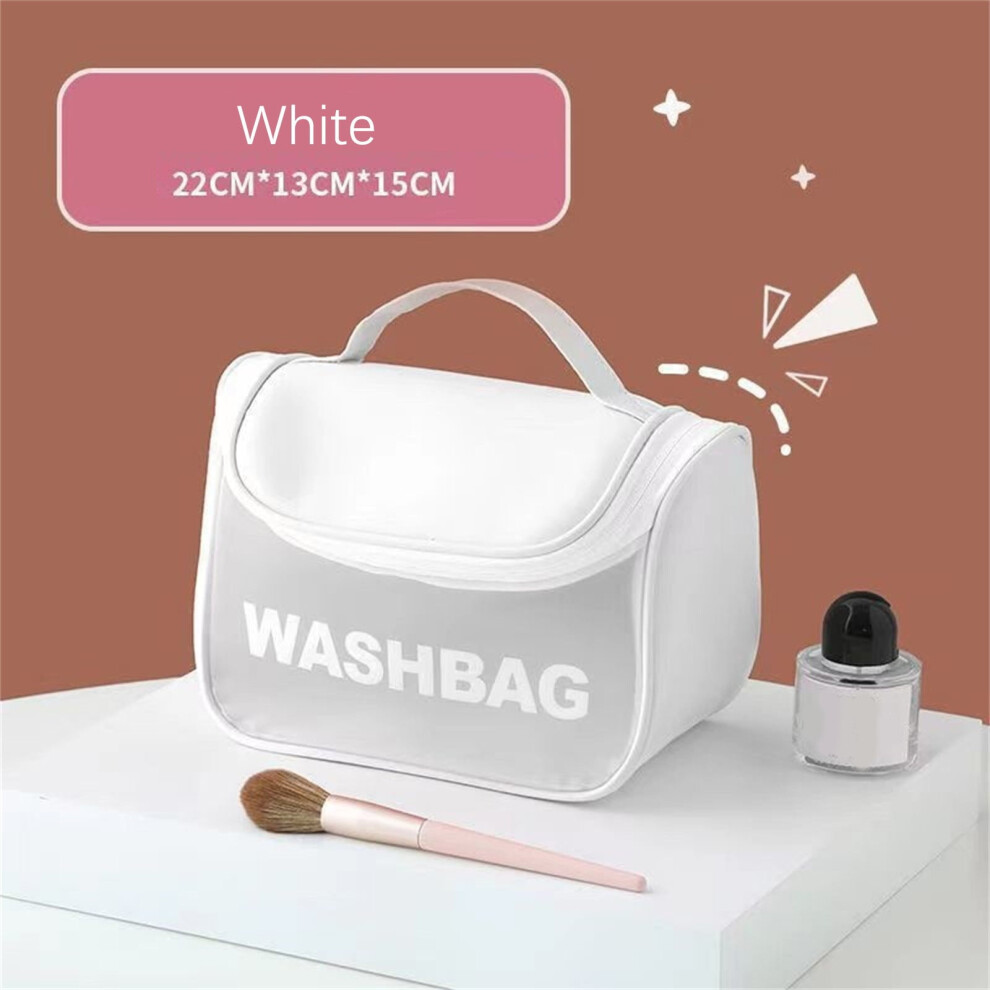 Leather Cosmetic Bag for Women Large Capacity