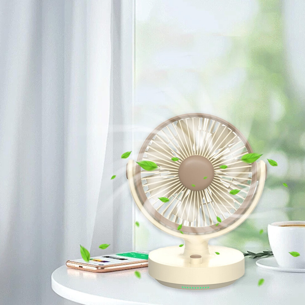 Usb Rechargeable Desk Fan Large Airflow Quiet 1 Pack 972700507144