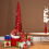 Pop Up Christmas Tree Green Tinsel 5ft with Stand 6