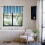 Blackout kitchen curtain valance with grommets 14 inch 6