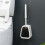 Scopino per WC con supporto, set di scope per WC da parete per il bagno 2