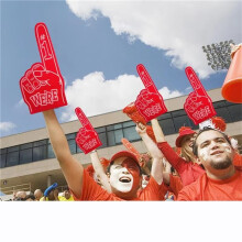 Universal Large Foams Fingers Cheerleading Props Hand Sports Event Cheering Party Props Number 1 Foam Fan Finger