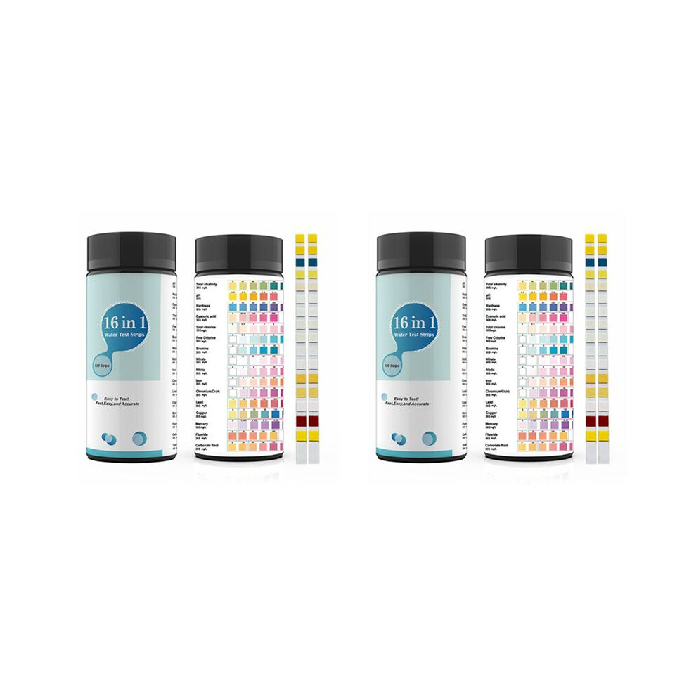 16 In 1 Water Test Kits,200Pcs Drinking Water Testing Strips,Tap And Well Water Test Strip&Etesting For Ph,Lead,Chlorine 4711164535883