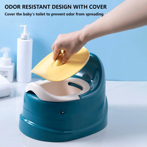 Παιδική πολυθρόνα τουαλέτας Qnjujn Easy-Clean με προστασία από πιτσιλιές, 1