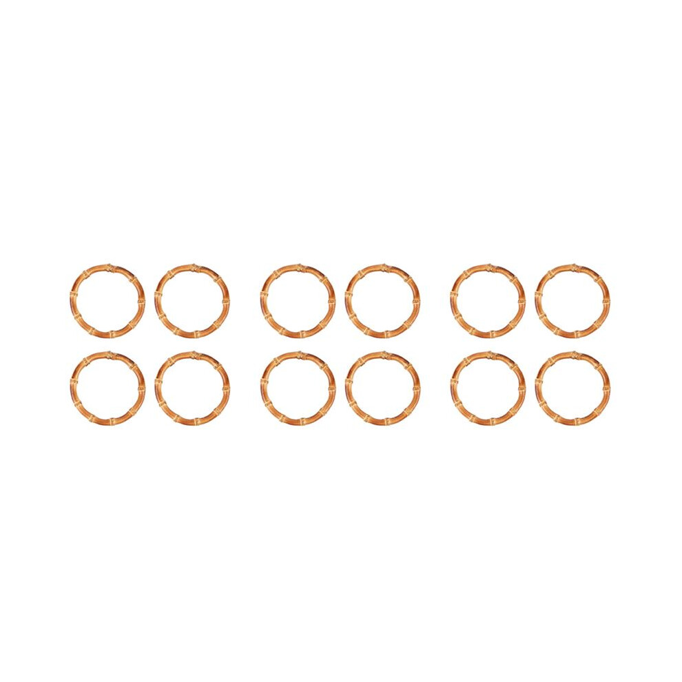12Pcs Wooden Round Bamboo Bag Handle Replacements Handmade Bag Purse Making Handles For Handbag Crafting 6032856697077