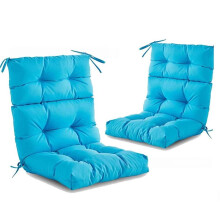 Outdoor High Back Chair Cushion Waterproof Folding Cushion Integrated  Backrest Cushion for Patio Rocking Chairs