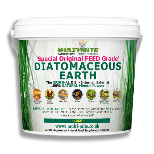 MULTI-MITE 10KG Bkt Feed Grade DE Diatomaceous Earth