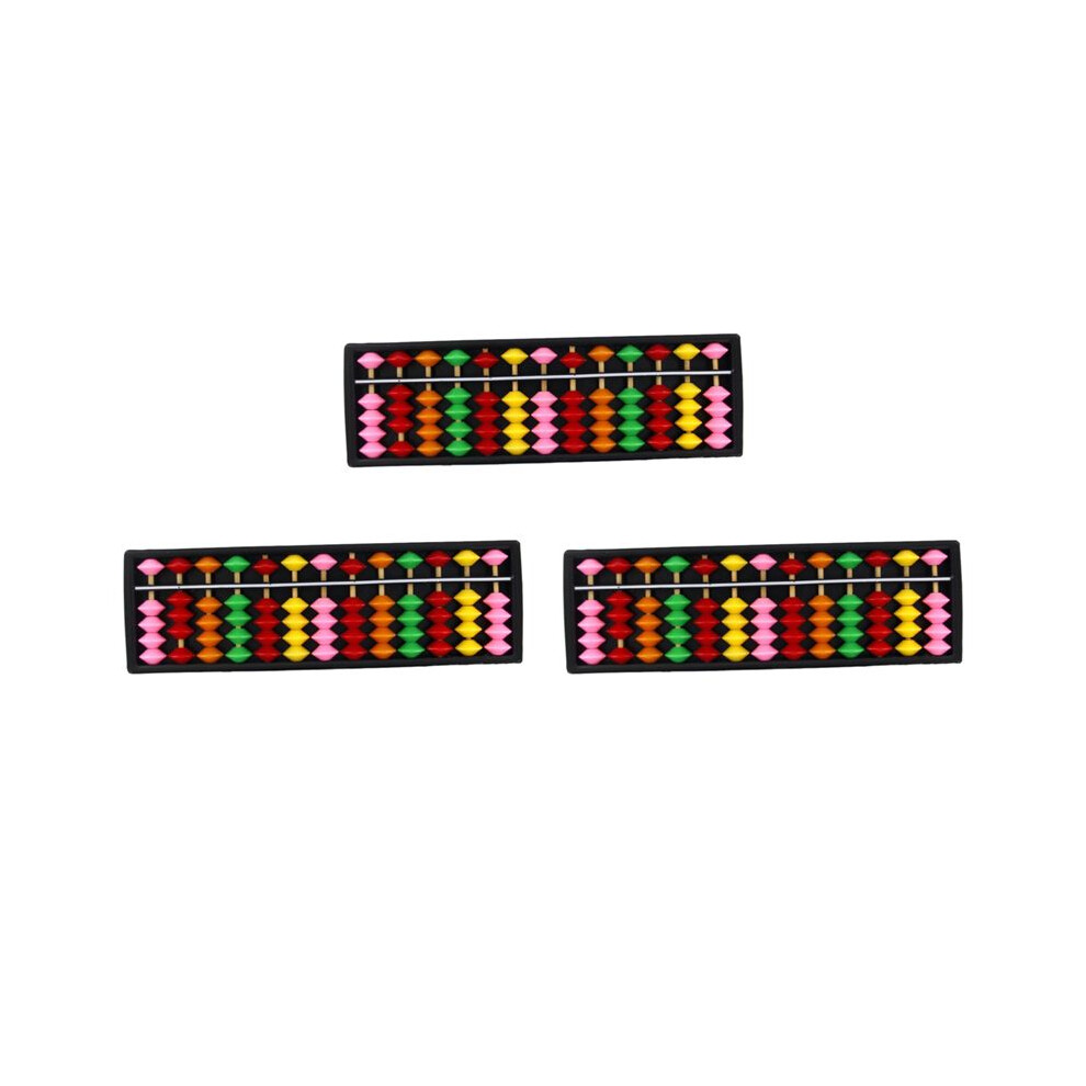 3X Portable Plastic Abacus Arithmetic Abacus Calculation Tool 6032366199016