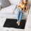 Black Rectangular Washable Area Rug 8 ft x 8 ft 2