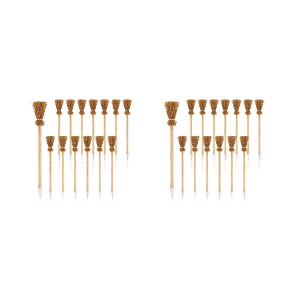 28Pcs Witch Broom Stick Pencils Halloween Wizard Wand Pencils For Theme Party Gift Goodie Bag Fillers 6031643740927