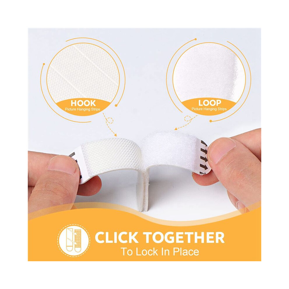 Picture Hanging Strips Heavy Duty,48-Pairs(96 Strips)Sticky Picture Hangers For Walls,Hanging Pictures Without Nail 4712542477801