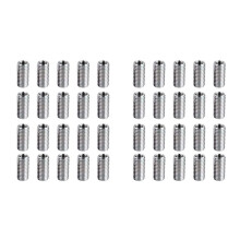 40 Piezas de Tuercas Reductoras de Rosca, M8 Macho A M6 Hembra, Tuercas de ConversióN de Perno de Manguito de Tornillo, Adaptadores Reductores