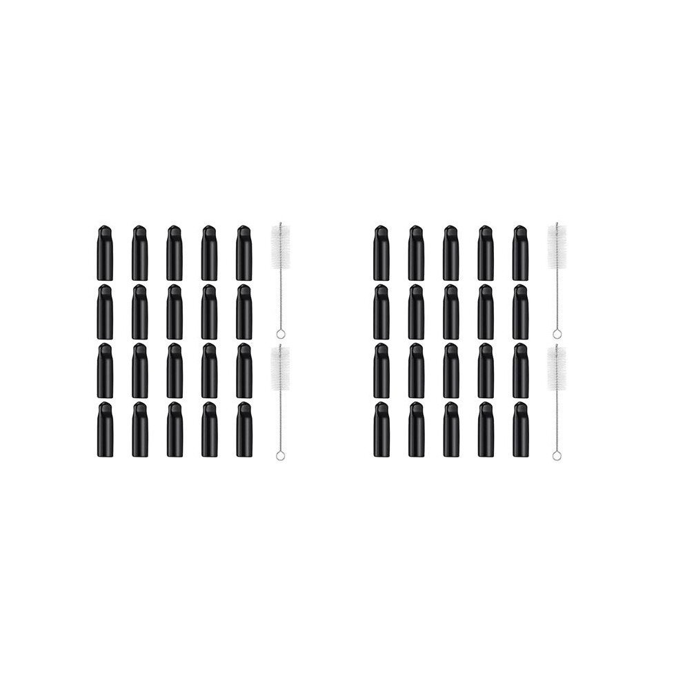 44 Pieces Draft Beer Tap Cover Beer Tap Cleaning Brush 40 Pieces Beer Faucet Keg Caps Rubber Tap Soother Sanitary Cover 6032530921450