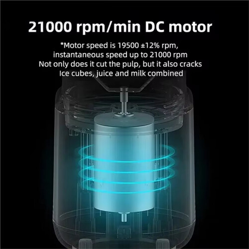 Student Home Use Multi-Function Juice Maker Portable Rechargeable Small Juice Cup with Extra Travel Lid & Extra Bottle