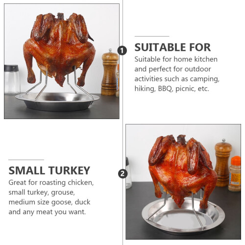 Grilled Chicken Drumstick Rack Stainless Steel 2 Pcs 1