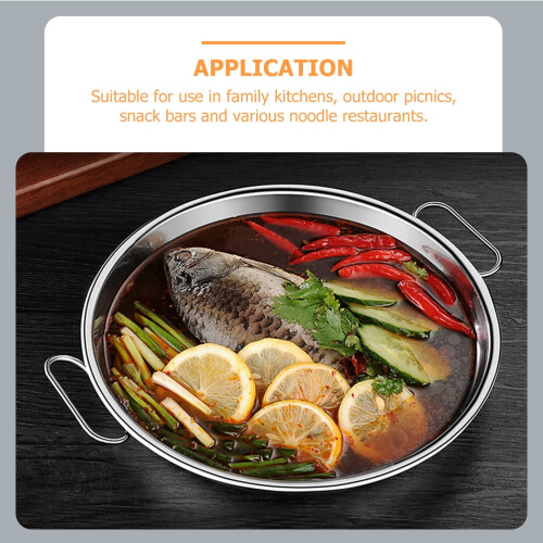 Stainless Steel Roasting Pan Oval 1 pcs 1